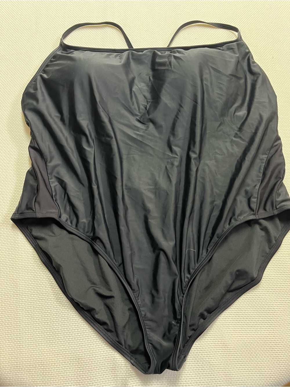 J. Crew Black One-Piece Swimwear with Thin Straps